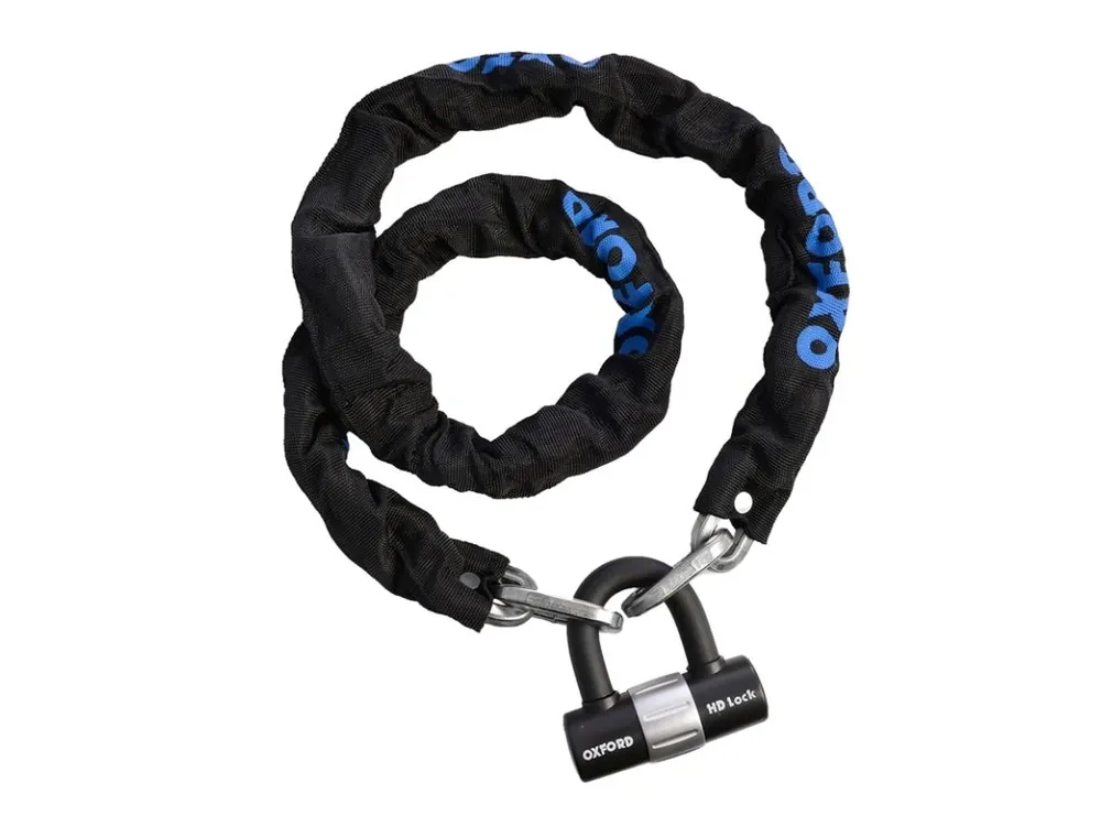 Bestel Nu Zámek na motorku OXFORD HD Chain Lock - 1.5m x 9.5mm