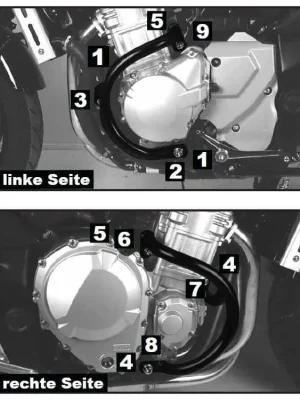 Padací rám Suzuki GSF 1250/S Bandit (07-16) černý Alleen Vandaag