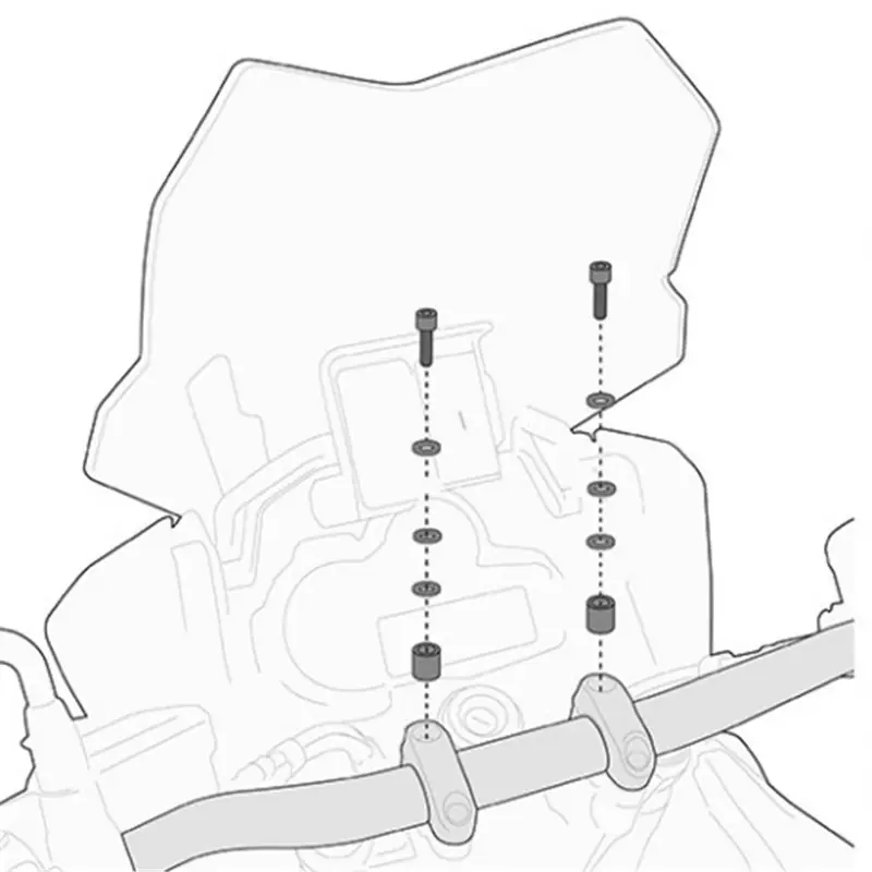 Kappa 01SKIT montážní sada pro držák navigace Aprilia Mana 850 2008 - 2016 Gereduceerde Prijs