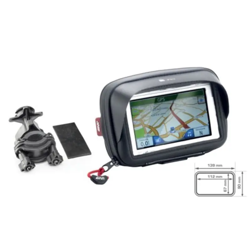 Uitverkoop S 953B textilní taštička GIVI na uchycení telefonu nebo navigace do 4,3", s připevněním k řídítků