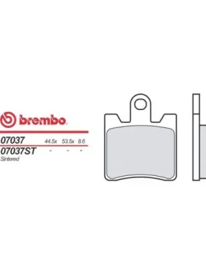 Brzdové destičky na moto Brembo 07037 XS Hoge Kwaliteit