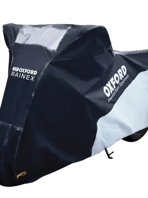 Express Levering Venkovní zakrývací plachta Oxford RAINEX černá/stříbrná S