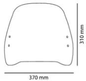 Laatste Kans Větrný štít Puig 21736 Trafic KYMCO AGILITY S 125I CBS E5 Čirá (W)