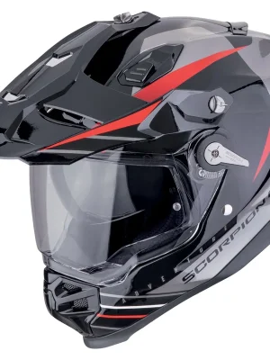 Moto přilba Scorpion ADF-9000 AIR Feat černá/stříbrná/červená XS (54) Bestseller