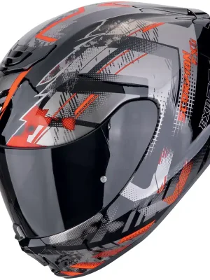 Moto přilba Scorpion EXO-391 Clutter černá/červená S (55/56) Must-Have