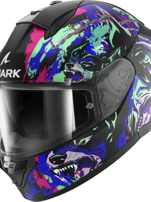 Premium Integrální moto přilba Shark RIDILL 2 Raging Beast Mat KVG XS (53/54)