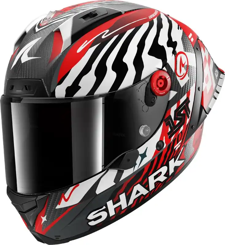 Shark Aeron GP FIM 2 Speed Fancy Carbon- červená XS (53/54) Nu Kopen