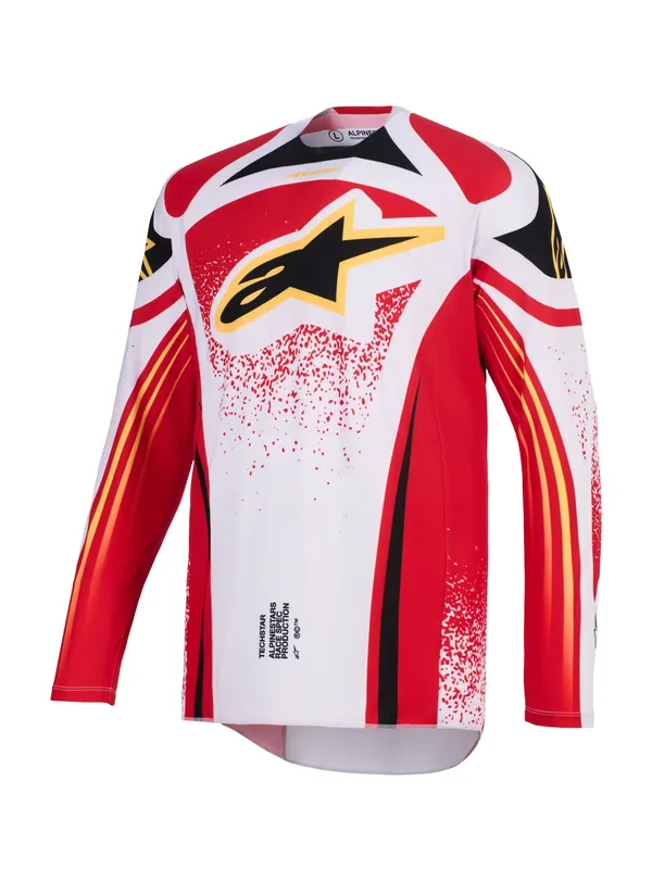 Dres ALPINESTARS TECHSTAR NOMUR - světle šedá/červená/černá/žlutá S Gereduceerde Prijs