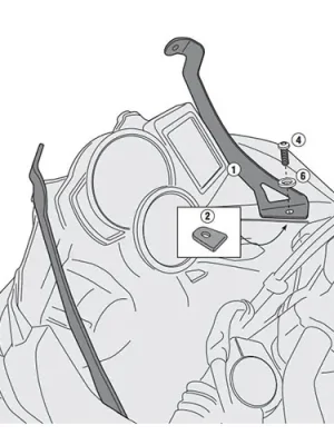 GIVI SADA NA MONTÁŽ PLEXI BMW F 700 GS (13-17) D5107KIT Express Levering