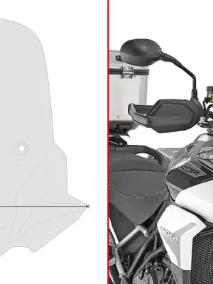 GIVI PLEXI TRIUMPH TIGER 900 (20-21) D6415S Alleen Vandaag