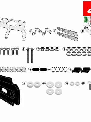 GIVI SADA NA MONTÁŽ BOXU NA NÁŘADÍ S250 TL3112KIT Fabrieksprijs