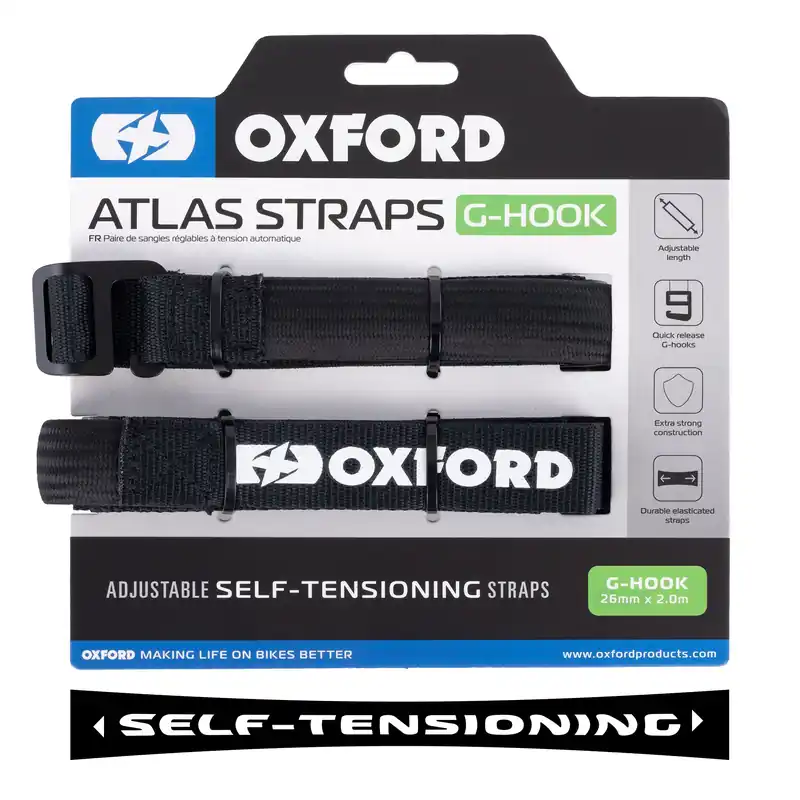Beste Prijs OXFORD POPRUHY NA BATOŽINU ATLAS G-HOOK 26mm x 2,0M ČIERNE