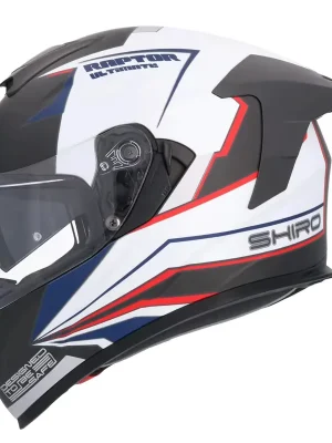 SHIRO PRILBA RAPTOR ČIERNO BIELA MATNÁ XS Seizoensaanbieding