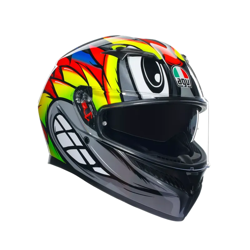 Dagaanbieding AGV PRILBA K3 AGV E2206 MPLK BIRDY 2.0 GREY/YELLOW/RED XS