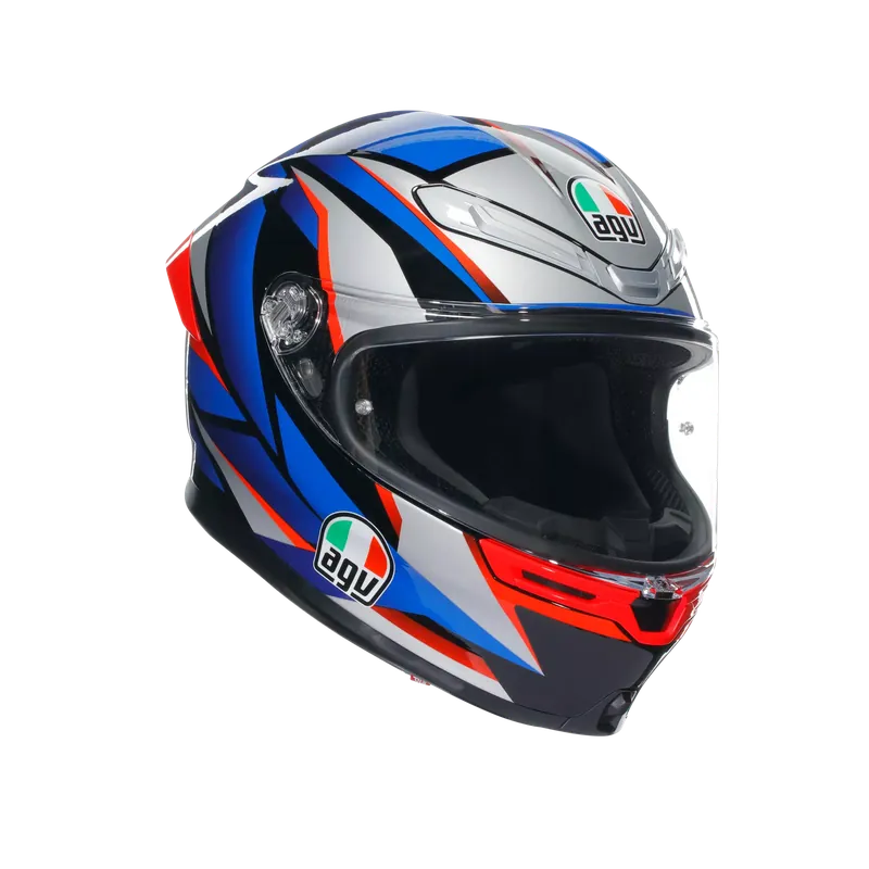 AGV PRILBA K6 S AGV E2206 MPLK SLASHCUT BLACK/BLUE/RED M Gratis Retour