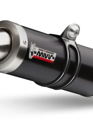 2 koncovky výfuku MIVV GP K.020.LXB Černá ocel Premium