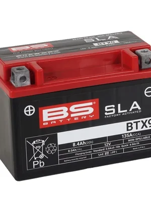 Tijdelijk Beschikbaar Továrně aktivovaná motocyklová baterie BS-BATTERY BTX9 (FA) (YTX9 (FA)) SLA