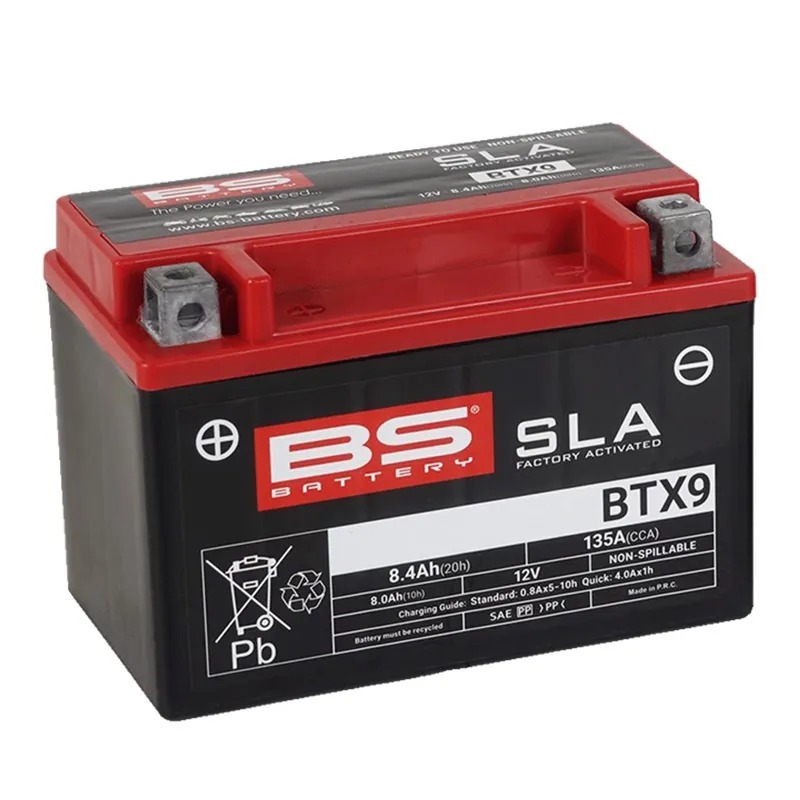 Tijdelijk Beschikbaar Továrně aktivovaná motocyklová baterie BS-BATTERY BTX9 (FA) (YTX9 (FA)) SLA