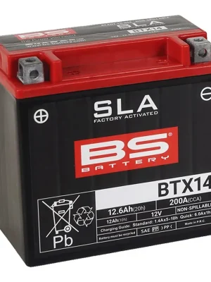 Továrně aktivovaná motocyklová baterie BS-BATTERY BTX14 (FA) (YTX14 (FA)) SLA Beste Prijs