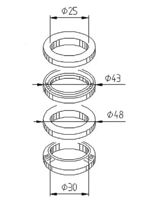 Bestel Nu Head bearing kit JMP