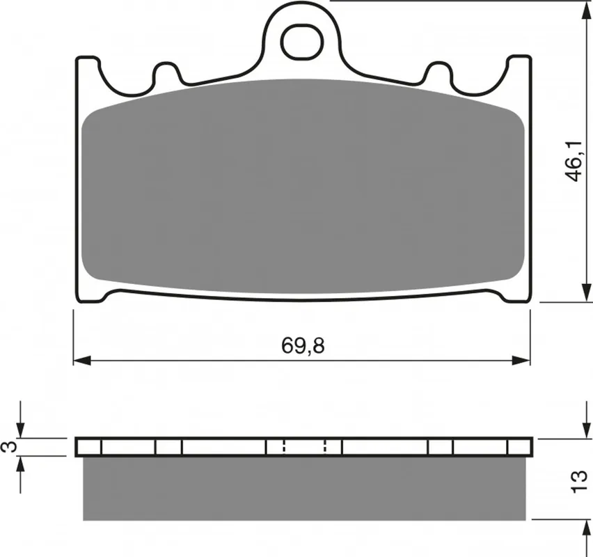 Korting Brzdové destičky GOLDFREN 206 S33 STREET REAR
