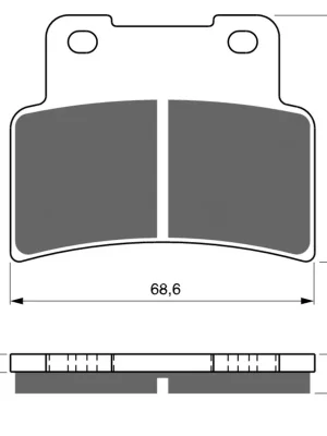 Merkproduct Brzdové destičky GOLDFREN 251 S33 STREET FRONT
