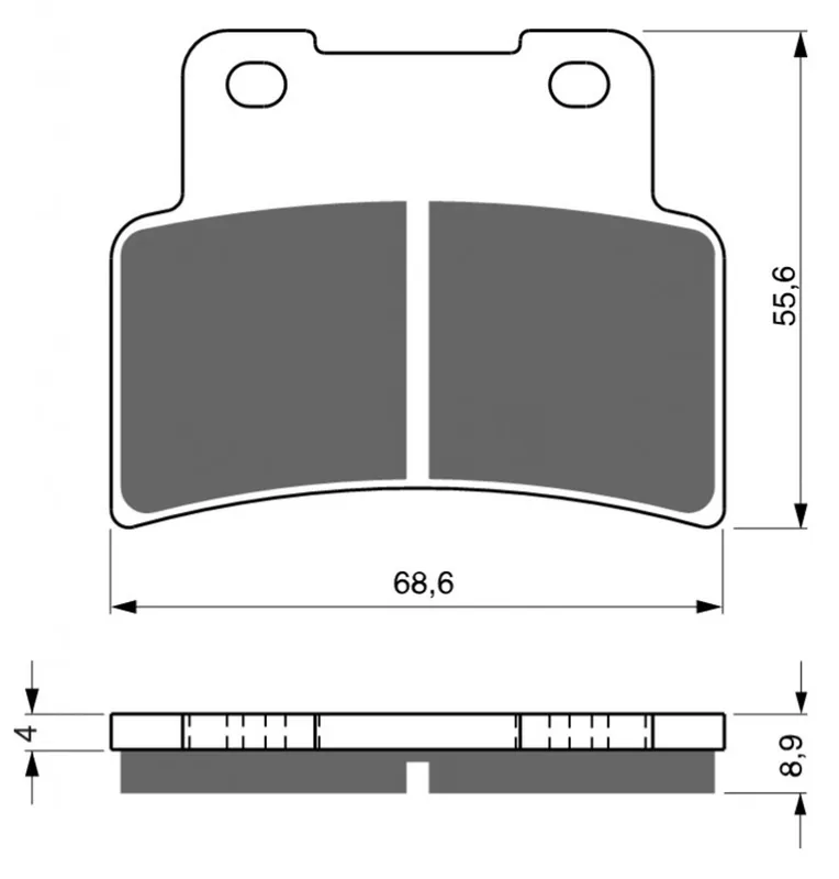 Merkproduct Brzdové destičky GOLDFREN 251 S33 STREET FRONT