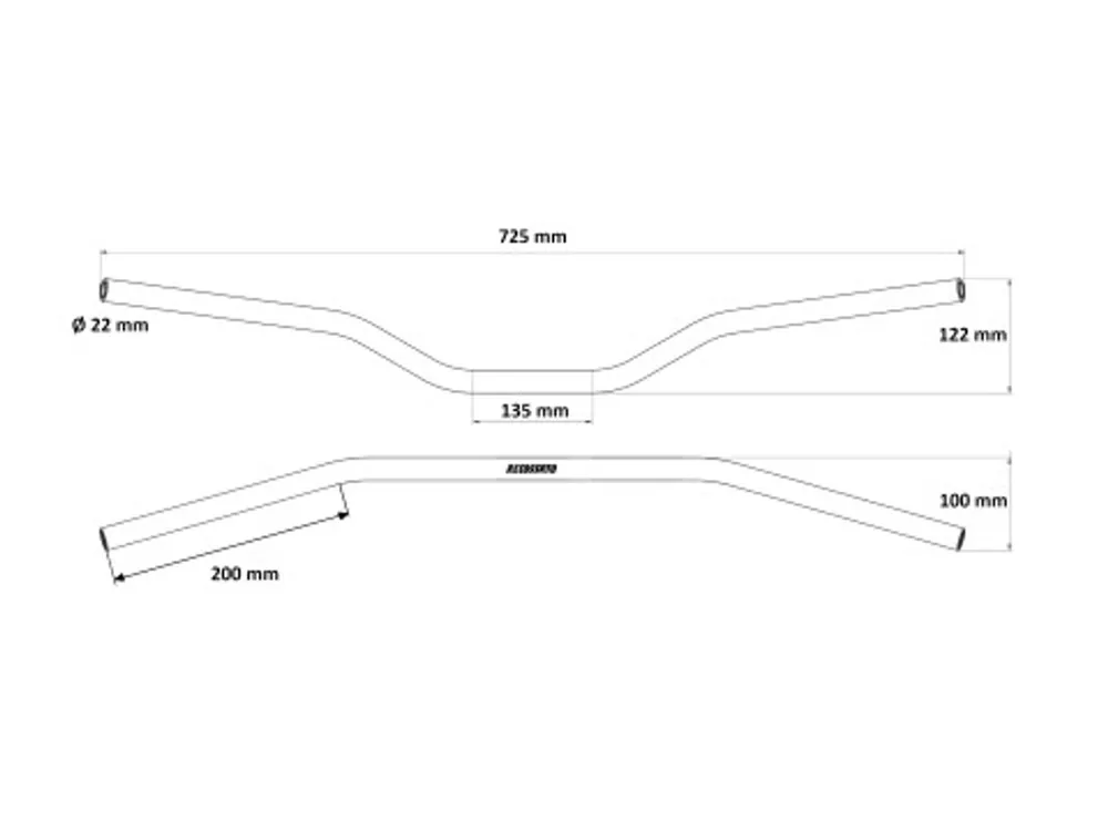 Direct Verzonden Řídítka ACCOSSATO aluminium, 22 mm stříbrná