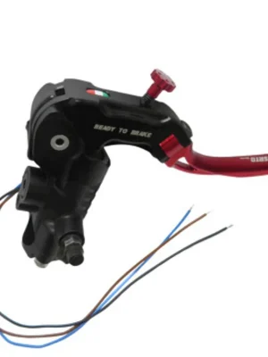 Ready to brake master cylinder ACCOSSATO 19x19 with blue folding lever (nut + lever) Finale Uitverkoop
