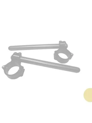 Fabrieksprijs CNC-worked clip-ons ACCOSSATO CP004 with metal clamp composed of 2 half-rings 10 degrees inclination, gold