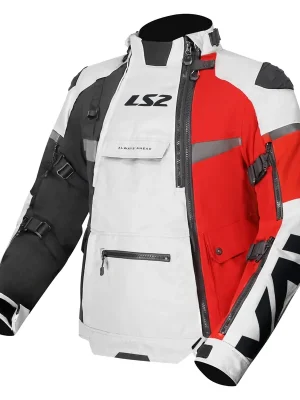 Actieprijs LS2 Helmets LS2 X-MASTER MAN JACKET BLACK GREY RED 3XL