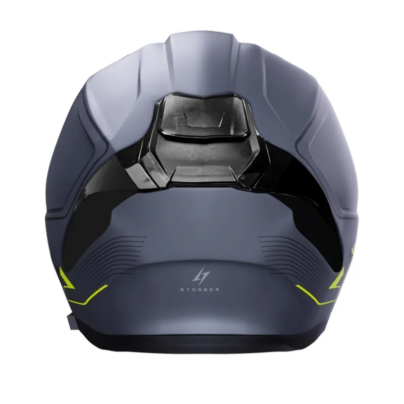 Fabrieksprijs Integrální helma STORMER ZS-1001 TAKEN grey, neon, yellow, metal matt S