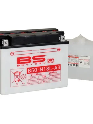 Tijdelijk Beschikbaar Konvenční motocyklová baterie BS-BATTERY B50-N18L-A3 Včetně balení kyseliny
