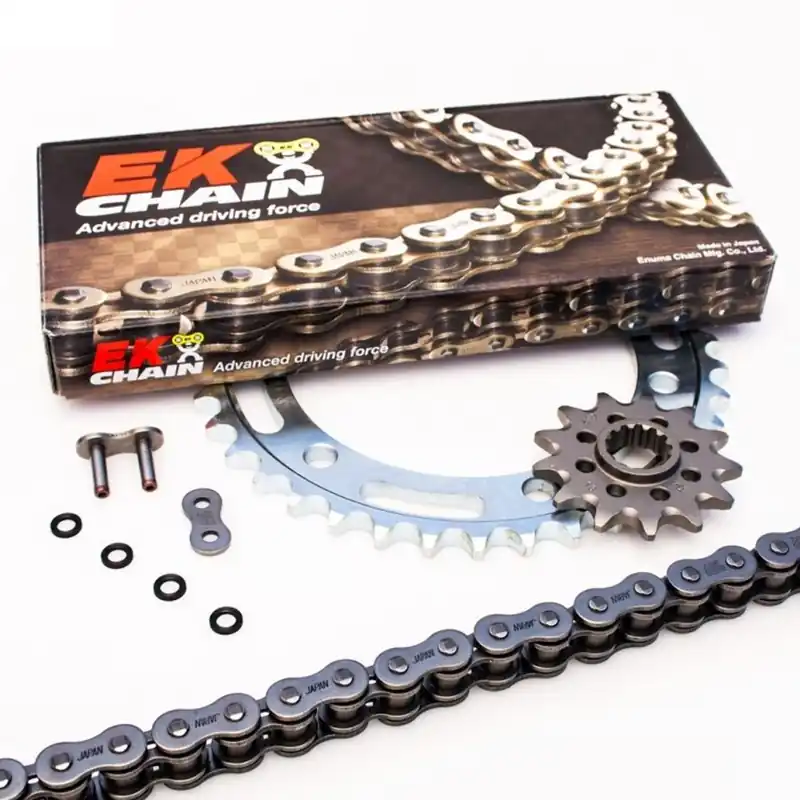 Weekendaanbieding Řetězová sada EK PREMIUM EK + JT with gold ZVO chain TOP quality