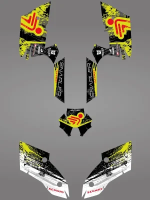 ASP GROUP s.r.o. GRAPHIC STICKER KIT for Segway AT5-L LIGHT YELLOW Meest Verkocht