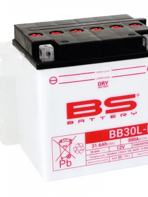 Voordeelprijs Konvenční motocyklová baterie BS-BATTERY BB30L-B Včetně balení kyseliny