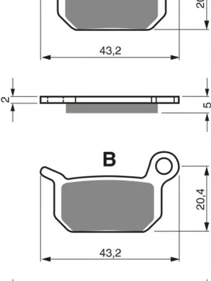 Lage Prijs Brzdové destičky GOLDFREN 190 S33 OFF-ROAD REAR