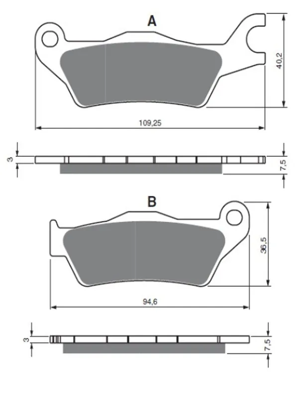Merkproduct Brzdové destičky GOLDFREN 381 S33 STREET FRONT