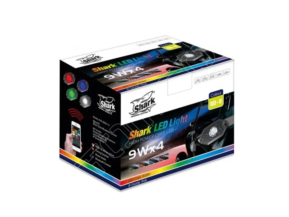 Hete Deal Přídavná 9W LED světla RGB s měnitelnou barvou