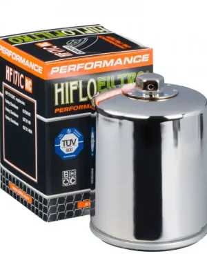 HIFLOFILTRO Olejový filtr HF171CRC Racing chrom Fabrieksprijs