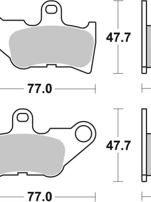 SBS Brzdové destičky 165HF Uitverkoop