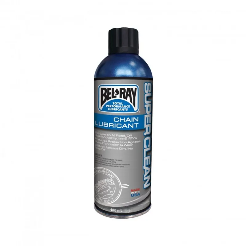 Koopje BEL-RAY Sprej na řetěz SUPERCLEAN CHAIN LUBRICANT (400 ml sprej)