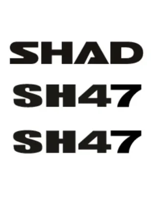 SHAD Sada nálepek SH47 D1B47ETR Bestseller