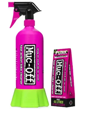 Goedkoop Čistič bicyklov v prášku Punk MUC-OFF 20609 (4 balenia) s fľašou na celý život