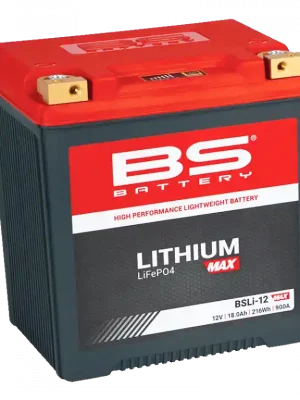 Beste Prijs BS-BATTERY Lítiová motocyklová batérie BSLI-12 MAX (12V 18Ah 216Wh, 900A) – 360117
