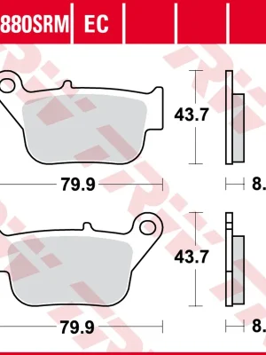 Beste Prijs Brzdové destičky MCB880SRM