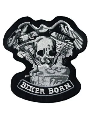 Koop Online Nášivka - BIKER BORN / zádovka malá