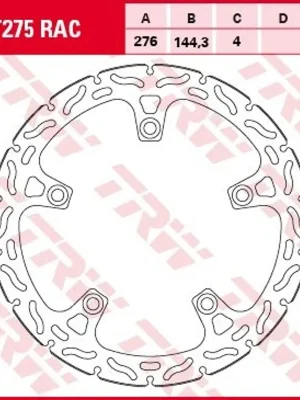 RACING Brzdový kotouč MST275RAC Favoriet